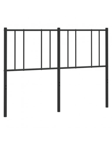 Testiera in Metallo Nero 140 cm