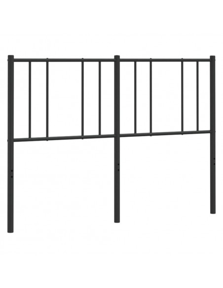 Testiera in Metallo Nero 140 cm