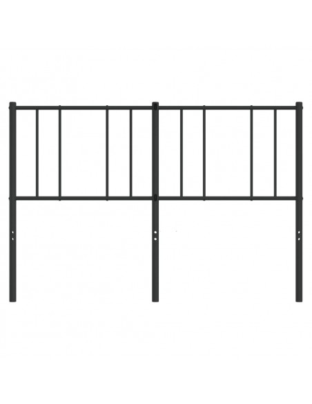 Testiera in Metallo Nero 140 cm