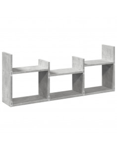 Mobile a Parete 100x18x40 cm Grigio Cemento Legno Multistrato