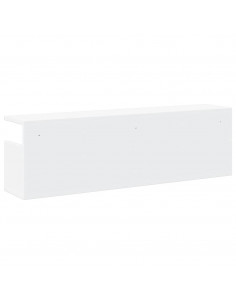 Mobile a Parete 100x20x30 cm Bianco in Legno Multistrato