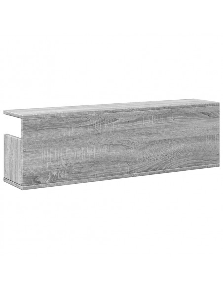 Mobile a Parete 100x20x30 cm Grigio Sonoma in Legno Multistrato