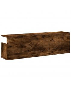 Mobile a Parete 100x20x30 cm Rovere Fumo in Legno Multistrato