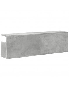 Mobile a Parete 100x20x30cm Grigio Cemento in Legno Multistrato