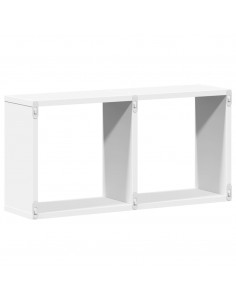 Mobile a Parete 60x16x30 cm Bianco in Legno Multistrato