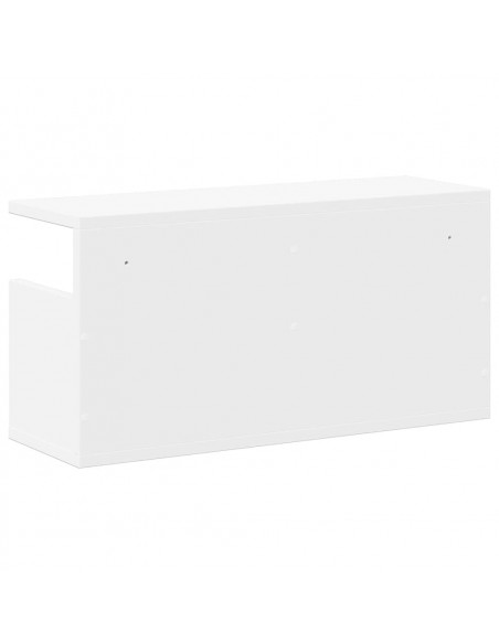Mobile a Parete 60x20x30 cm Bianco in Truciolato