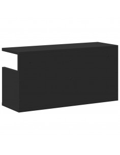 Mobile a Parete 60x20x30 cm Nero in Truciolato