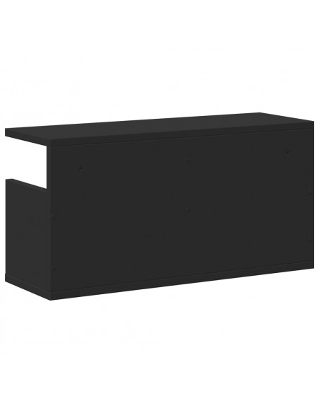 Mobile a Parete 60x20x30 cm Nero in Truciolato