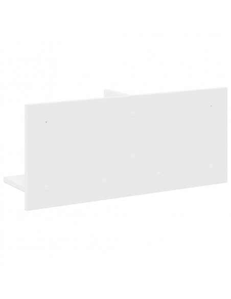 Mobile a Parete 70x16,5x30 cm Bianco in Legno Multistrato