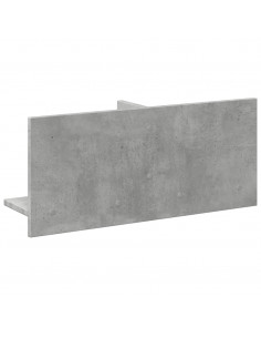Mobile a Parete 70x16,5x30 cm Grigio Cemento Legno Multistrato