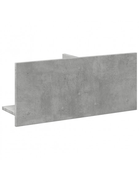 Mobile a Parete 70x16,5x30 cm Grigio Cemento Legno Multistrato