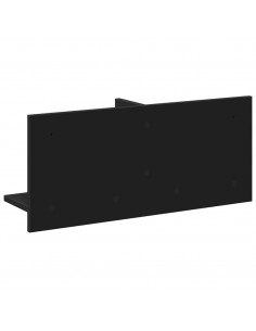 Mobile a Parete 70x16,5x30 cm Nero in Legno Multistrato