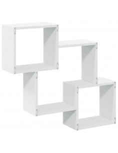 Mobile a Parete 78x18x71 cm Bianco in Legno Multistrato