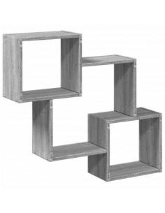 Mobile a Parete 78x18x71 cm Grigio Sonoma in Legno Multistrato