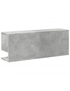 Mobile a Parete 80x20x30 cm Grigio Cemento in Legno Multistrato
