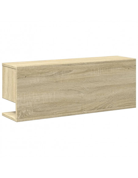 Mobile a Parete 80x20x30 cm Rovere Sonoma in Legno Multistrato
