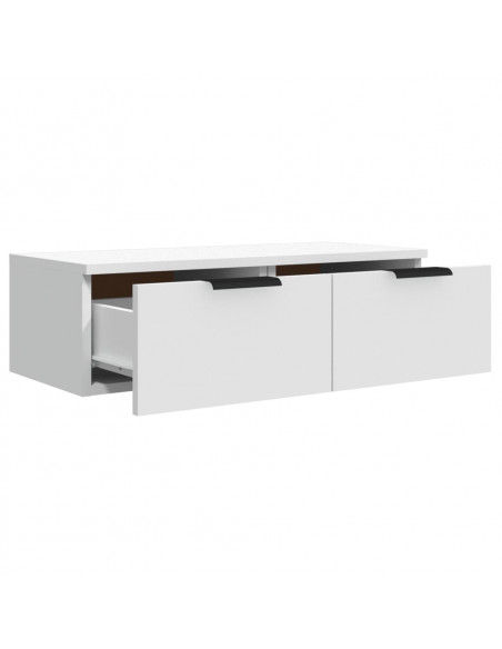 Mobile a Parete Bianco 68x30x20 cm in Legno Multistrato
