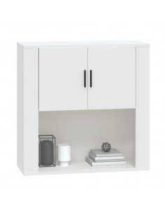 Mobile a Parete Bianco 80x33x80 cm in Legno Multistrato