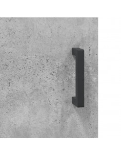 Mobile a Parete Grigio Cemento 34,5x34x90 cm