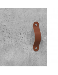 Mobile a Parete Grigio Cemento 69,5x34x90 cm