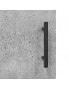 Mobile a Parete Grigio Cemento 69,5x34x90 cm Legno Multistrato