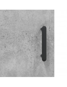 Mobile a Parete Grigio Cemento 69,5x34x90 cm Legno Multistrato