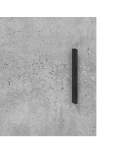 Mobile a Parete Grigio Cemento 69,5x34x90 cm Legno Multistrato