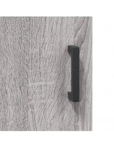 Mobile a Parete Grigio Sonoma 34,5x34x90 cm