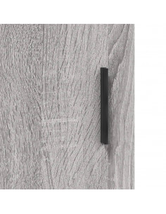 Mobile a Parete Grigio Sonoma 69,5x34x90 cm Legno Multistrato