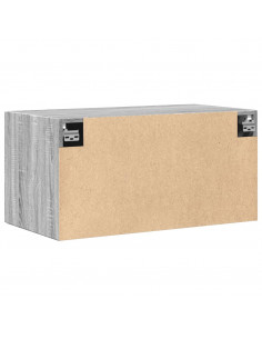 Mobile a Parete Grigio Sonoma 80x42,5x40cm in Legno Multistrato