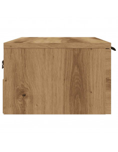 Mobile a Parete Legno Antico 68x30x20 cm in Legno Multistrato