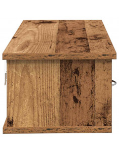 Mobile a Parete Legno Antico 88x26x18,5 cm in Truciolato