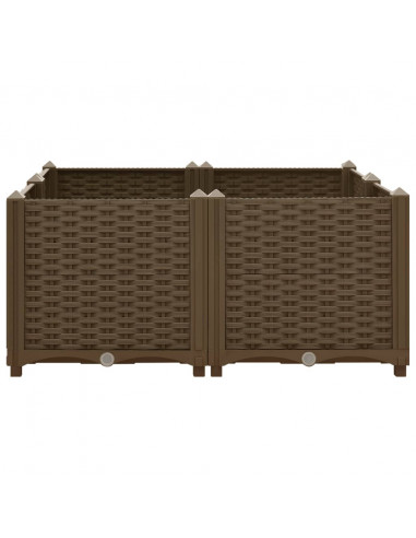 Fioriera Rialzata 80x80x38 cm in Polipropilene