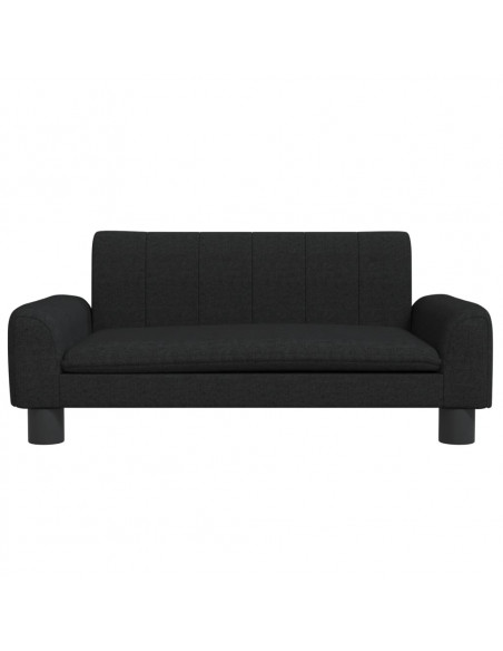 Divano per Bambini Nero 70x45x30 cm in Tessuto