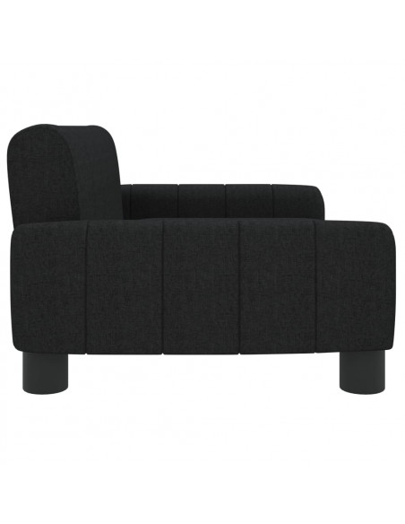 Divano per Bambini Nero 70x45x30 cm in Tessuto