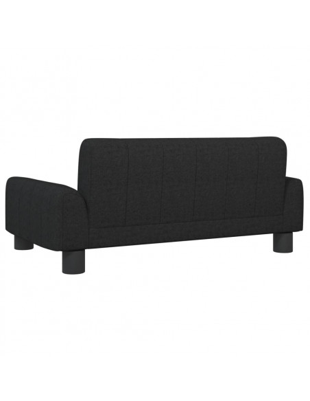 Divano per Bambini Nero 70x45x30 cm in Tessuto