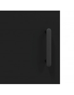 Mobile a Parete Nero 69,5x34,90 cm in Legno Multistrato