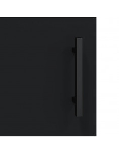 Mobile a Parete Nero 69,5x34,90 cm in Legno Multistrato