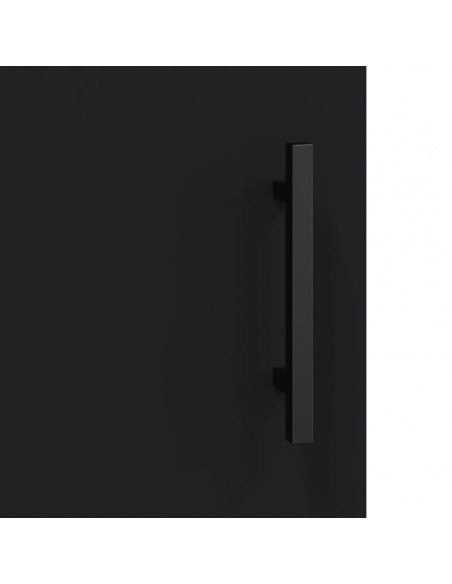 Mobile a Parete Nero 69,5x34,90 cm in Legno Multistrato