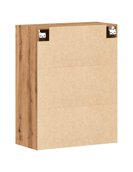 Mobile a Parete Rovere Artigianale 69,5x34x90 cm in Truciolato