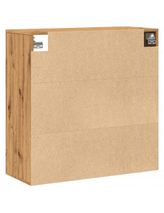 Mobile a Parete Rovere Artigianale 80x33x80cm Legno Multistrato