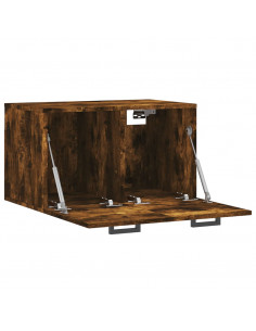 Mobile a Parete Rovere Fumo 60x36,5x35 cm in Legno Multistrato