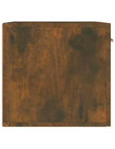 Mobile a Parete Rovere Fumo 60x36,5x35 cm in Legno Multistrato