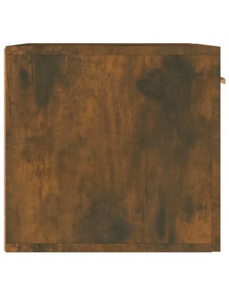 Mobile a Parete Rovere Fumo 60x36,5x35 cm in Legno Multistrato