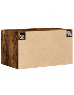 Mobile a Parete Rovere Fumo 70x42,5x40 cm in Legno Multistrato