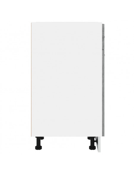 Mobile con Cassetto Grigio Sonoma 30x46x81,5 Legno Multistrato