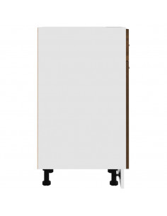 Mobile con Cassetto Rovere Marrone 30x46x81,5 Legno Multistrato