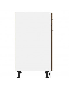 Mobile con Cassetto Rovere Marrone 50x46x81,5 Legno Multistrato