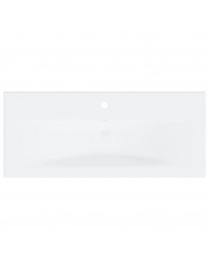 Mobile con Lavabo Integrato Bianco in Legno Multistrato