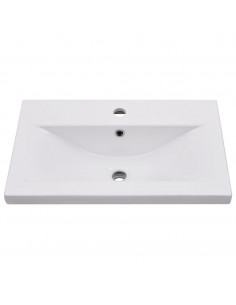 Mobile con Lavabo Integrato Bianco in Legno Multistrato